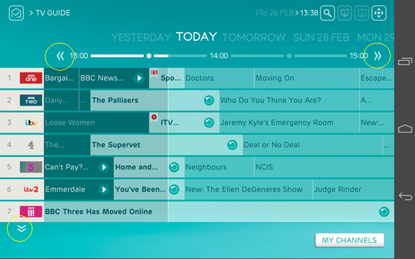 Using My Tv Guide With Ee Tv